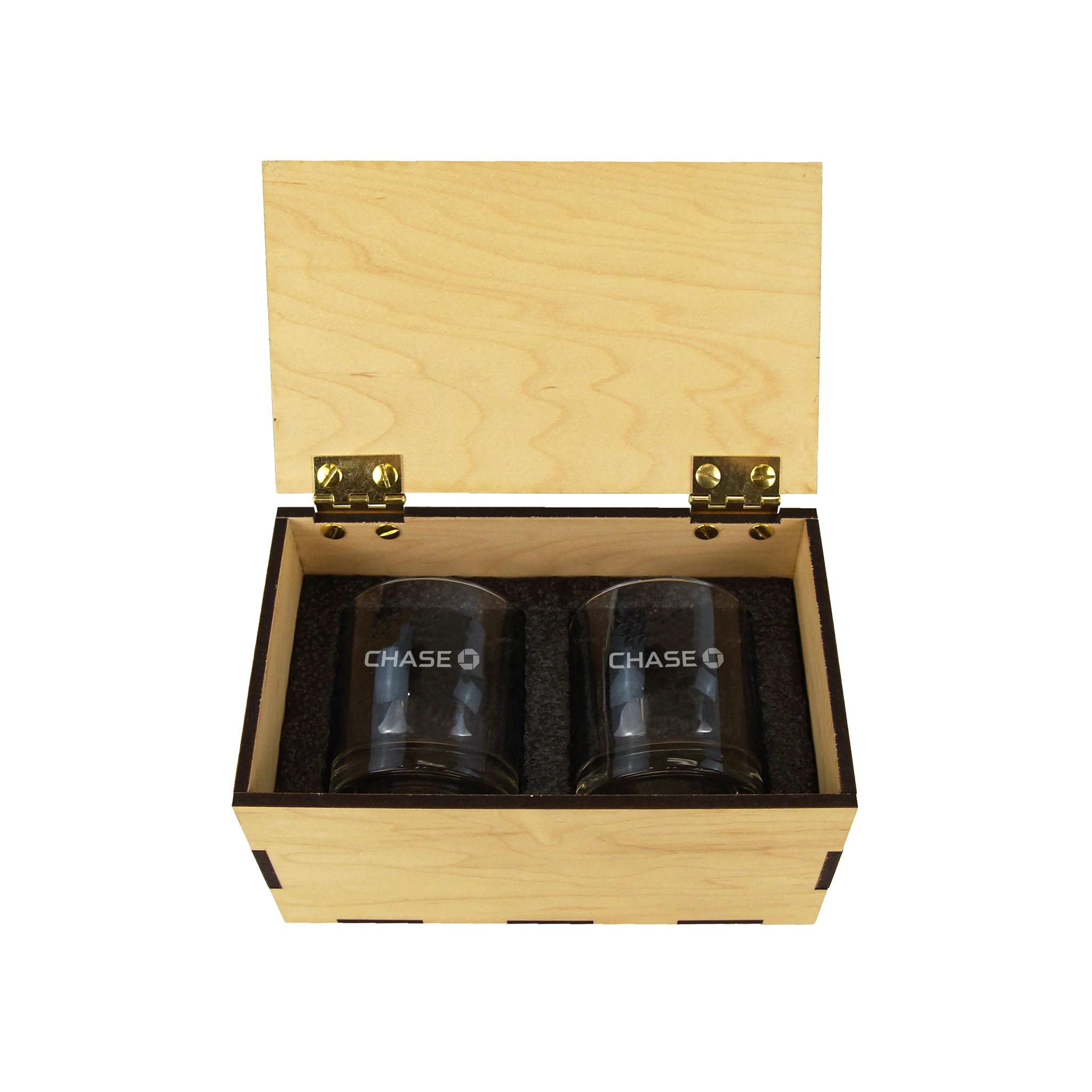 Maple Rocks Glass Gift Box with Corporate Logo - Image 3
