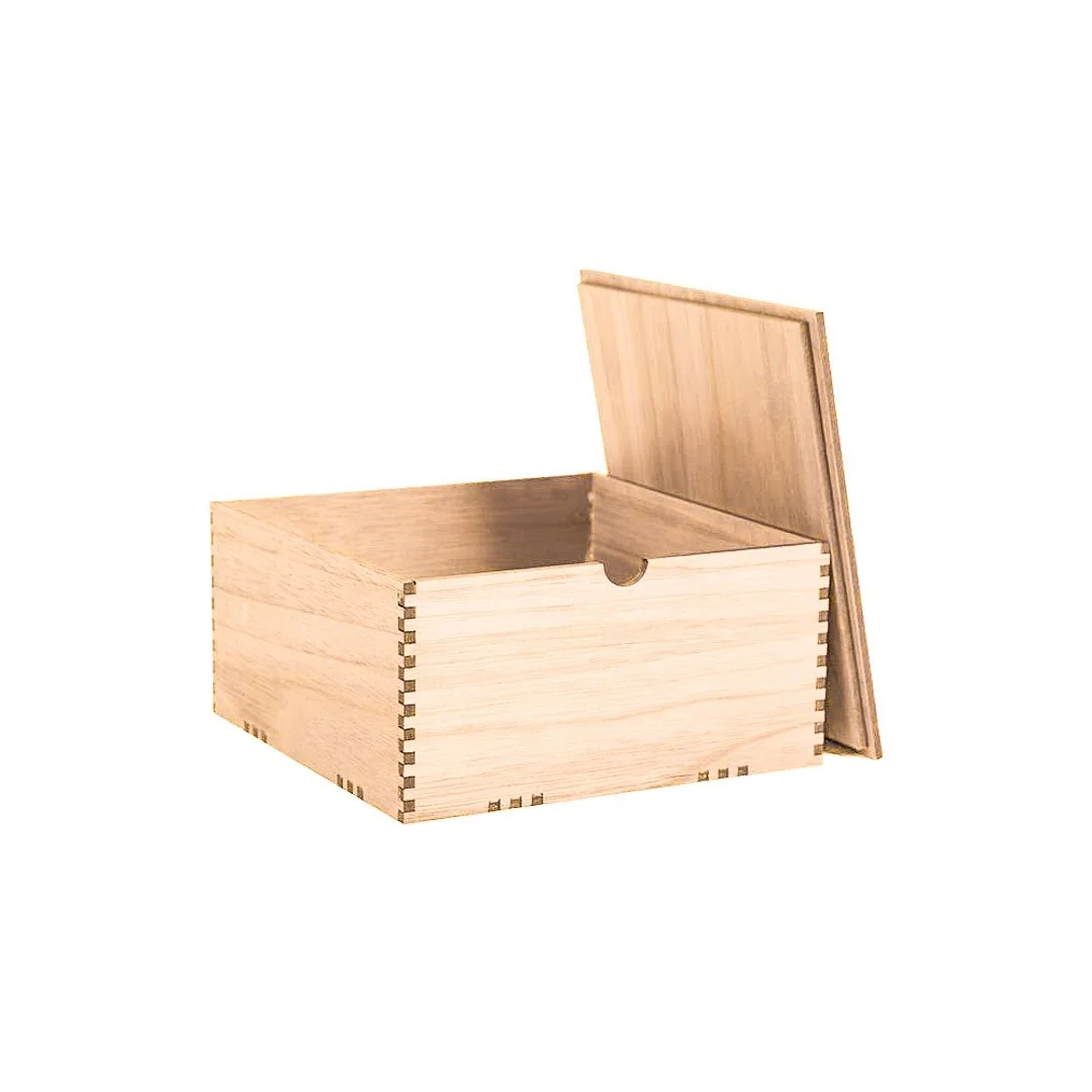 6" Wood Gift Box - Image 3