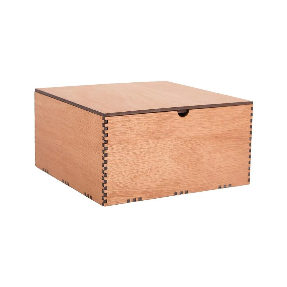 6" Wood Gift Box - Image 4