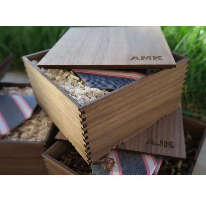 6" Wood Gift Box - Image 8