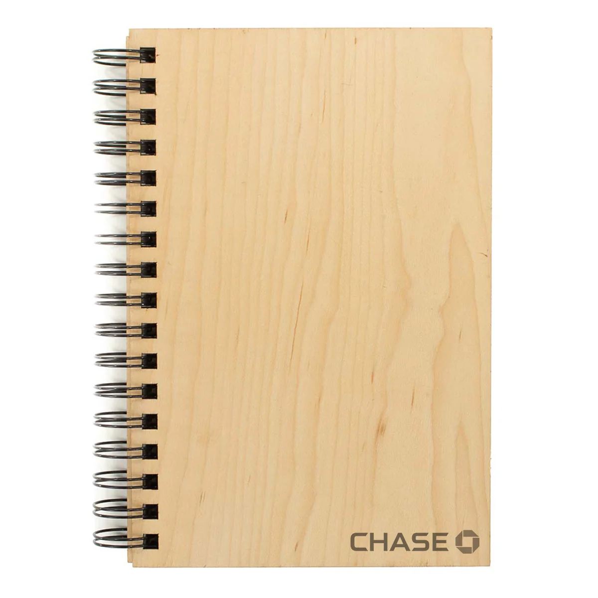 Wood Customizable Spiral Journal with Corporate Logo - Image 4