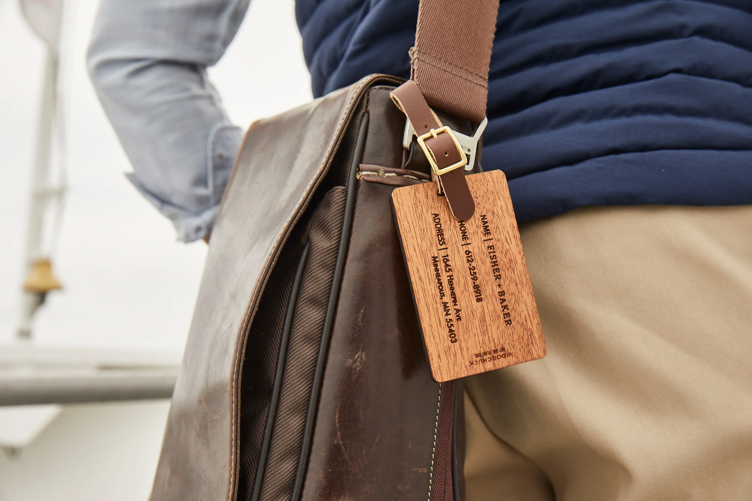 Wood Luggage Tag - Image 6