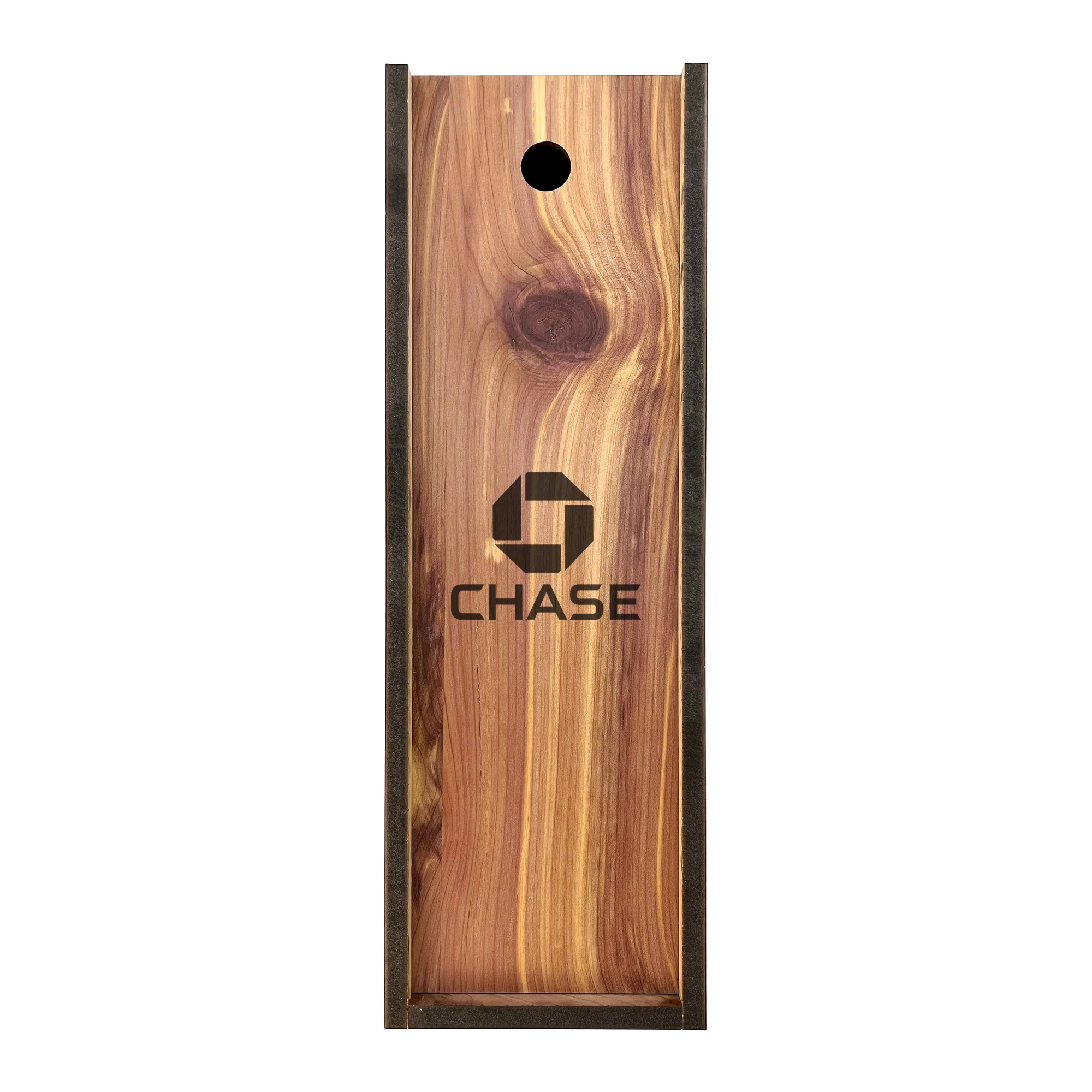 Wood Wine Box with Corporate Logo - Image 3