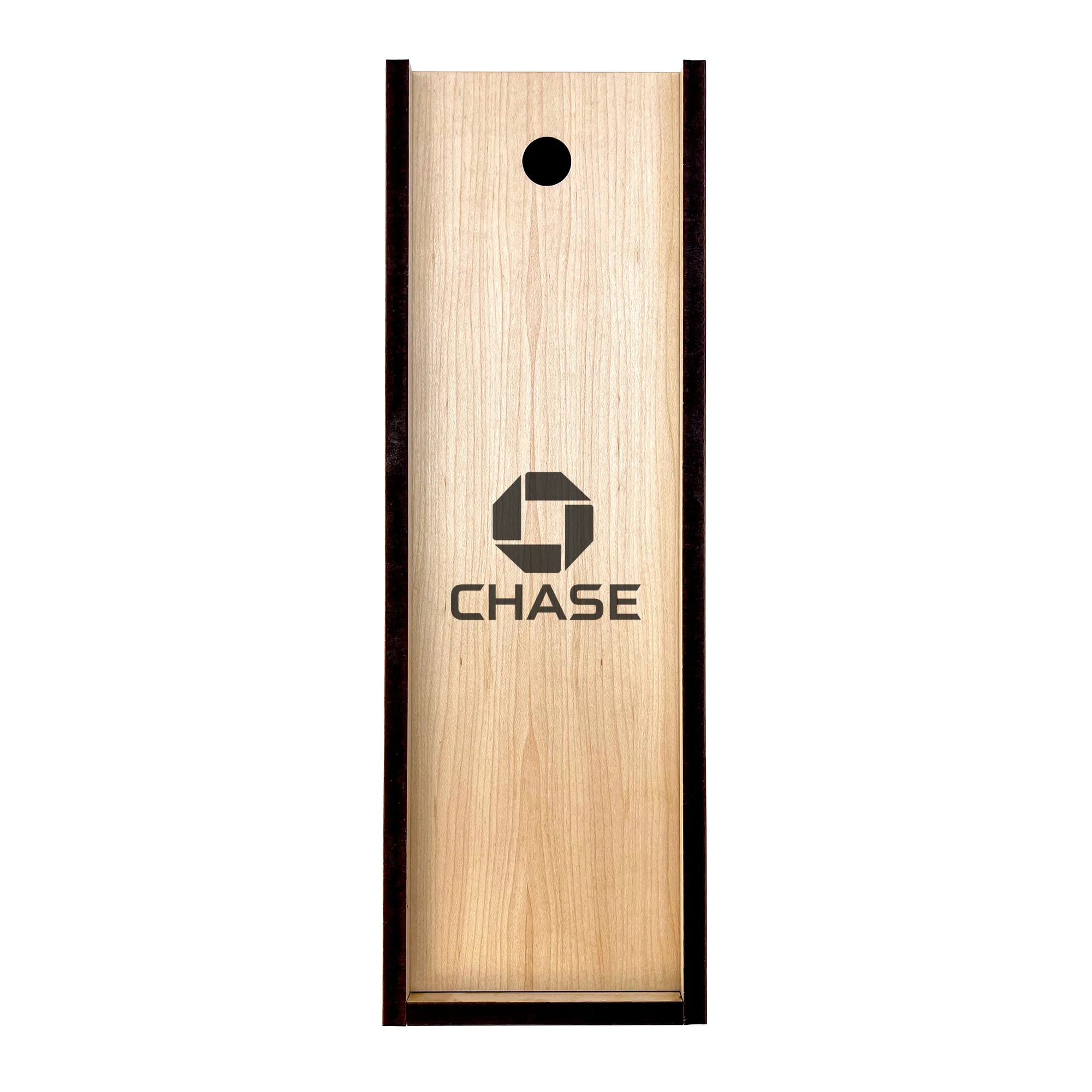 Wood Wine Box with Corporate Logo - Image 4